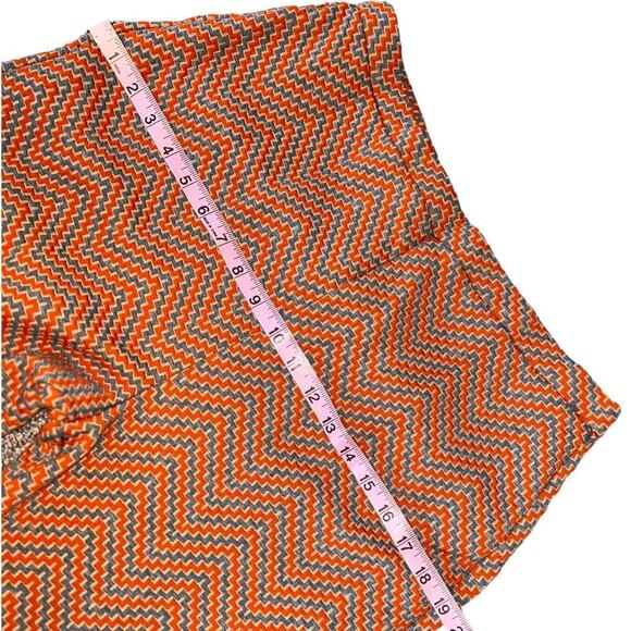 Vintage Queen Casuals Orange Gray Herringbone Flaired Pants vint size 13 fits 6 - Picture 3 of 8